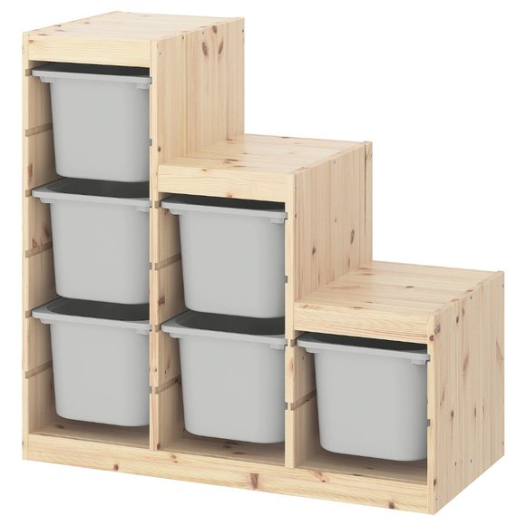 IKEA TROFAST Storage box, gray LARGE - Picture 12 of 15